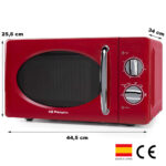 Microondas rojo 20 litros